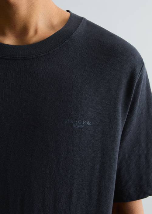 T-shirt regular Navy Teal in detail view