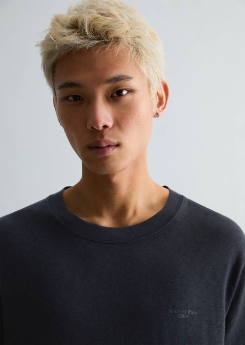 T-shirt regular Navy Teal in front view