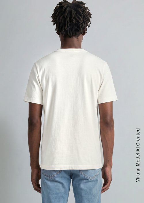 T-shirt regular — Silky White