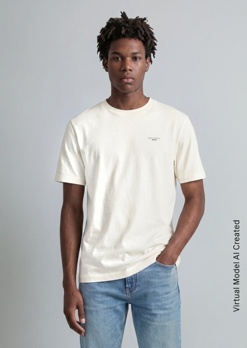 T-shirt regular — Silky White