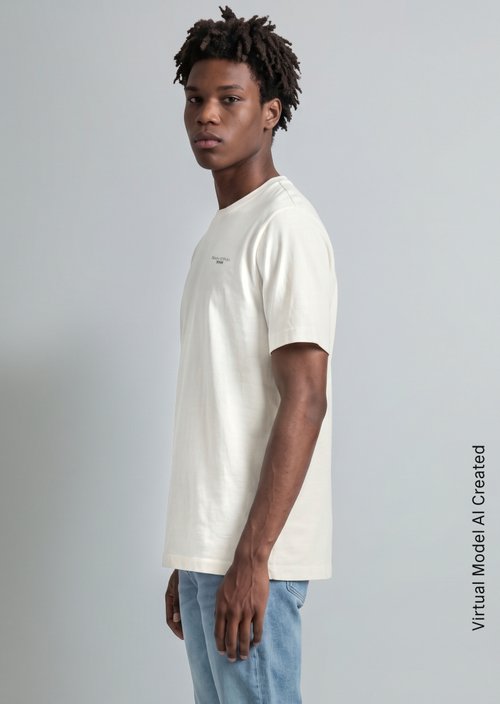 T-shirt regular — Silky White
