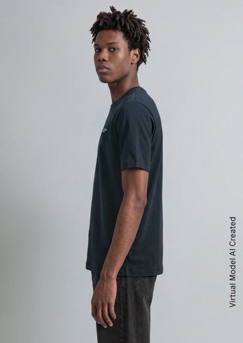 T-shirt regular — Navy Teal