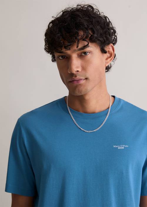 T-Shirt regular Glaucous Blue in Frontalansicht