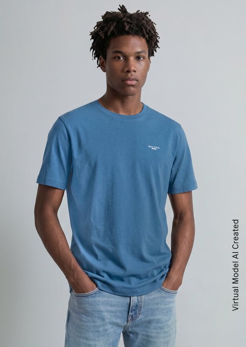 T-shirt regular — Glaucous Blue