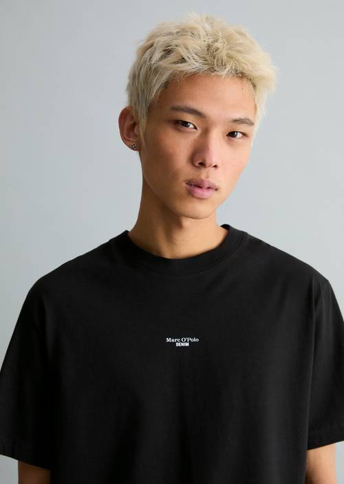 T-shirt relaxed Black en vue de face