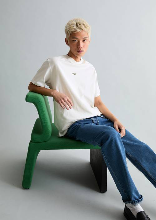 T-shirt relaxed White en vue de face