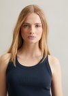 Marc O'Polo Geribbelde tanktop slim, Dames, blauw, Xs, 96% Katoen, 4% Elasthaan