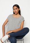Marc O'Polo T-Shirt relaxed, Women, Stone Melange, S, 100% Baumwolle