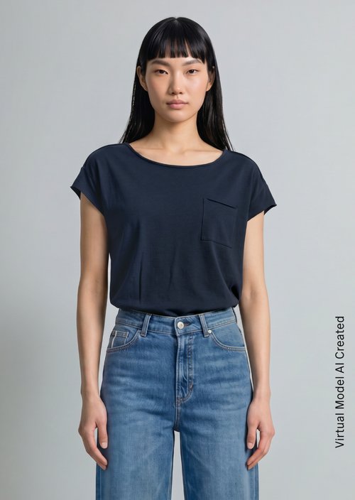 Relaxed T-shirt — Scandinavian Blue