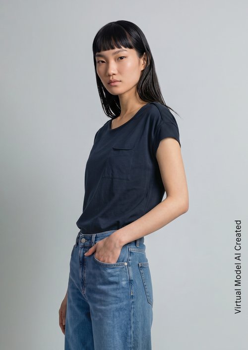 Relaxed T-shirt — Scandinavian Blue