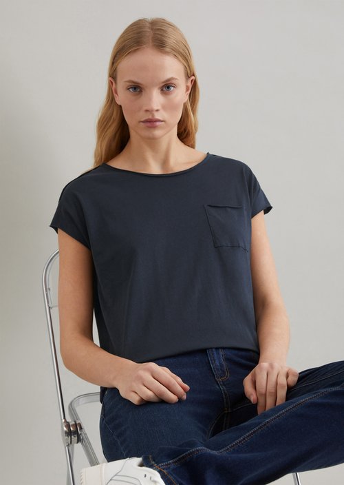 Marc O'Polo Relaxed T-shirt, Dames, blauw, Xs, 100% Katoen