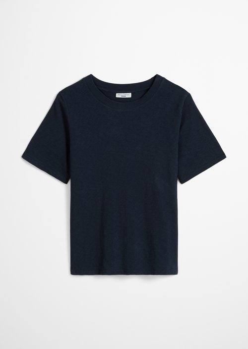 Loose slub jersey T-shirt — Navy Teal