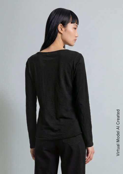 Longsleeve regular — Black