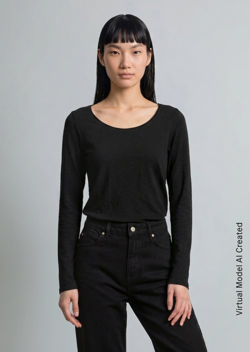 Longsleeve regular — Black