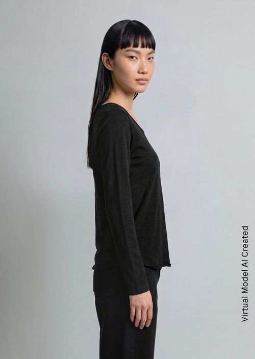 Longsleeve regular — Black