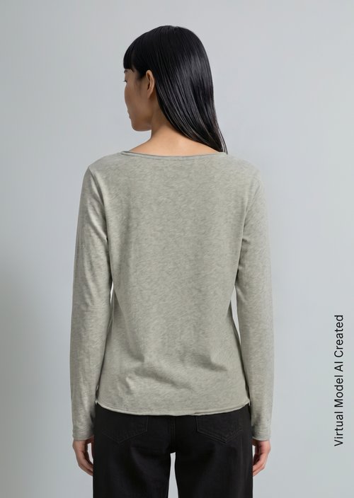 Longsleeve regular — Stone Melange