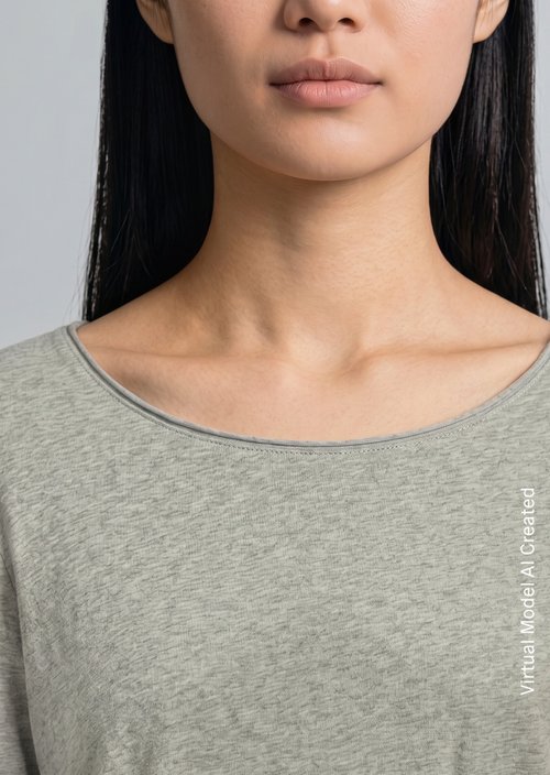 Longsleeve regular — Stone Melange