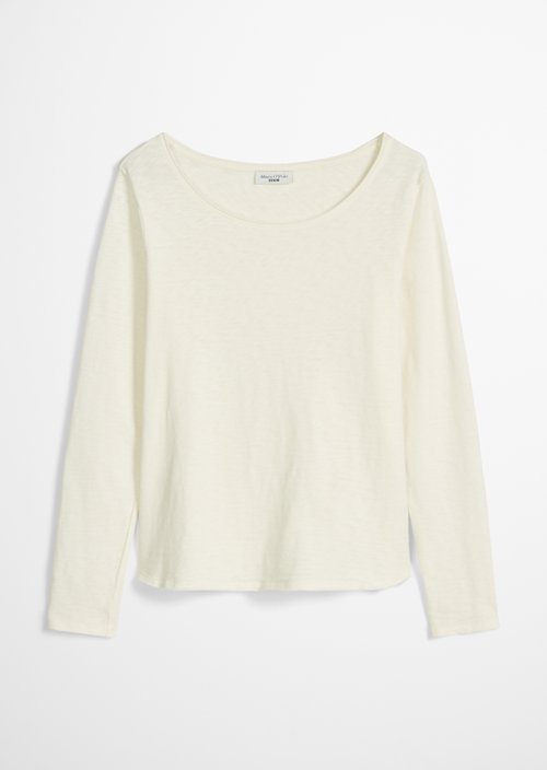 Longsleeve regular — Silky White