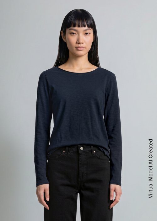 Longsleeve regular — Scandinavian Blue