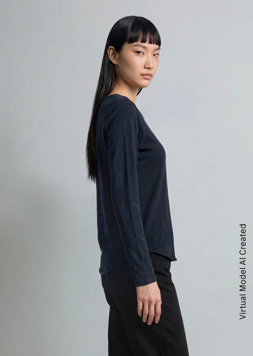 Longsleeve regular — Scandinavian Blue