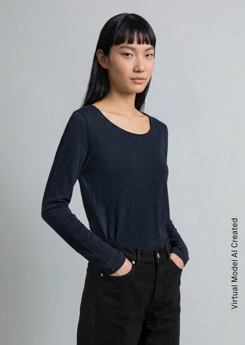 Longsleeve regular — Scandinavian Blue