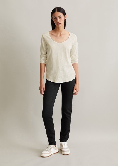 Longsleeve regular — Silky White