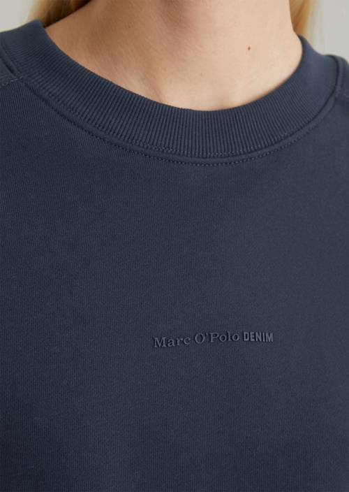 Sweatshirt Navy Teal in Detailansicht