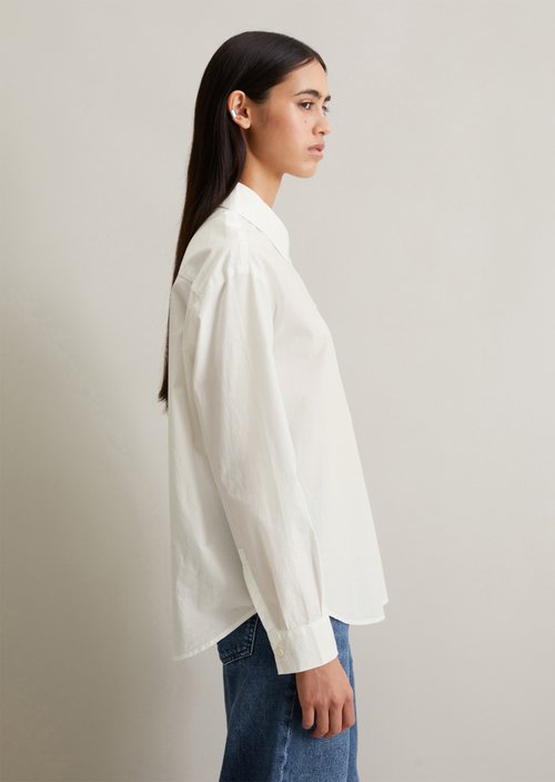 Loose-fitting blouse — Silky White