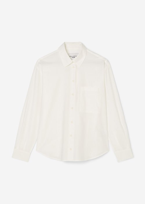 Loose-fitting blouse — Silky White