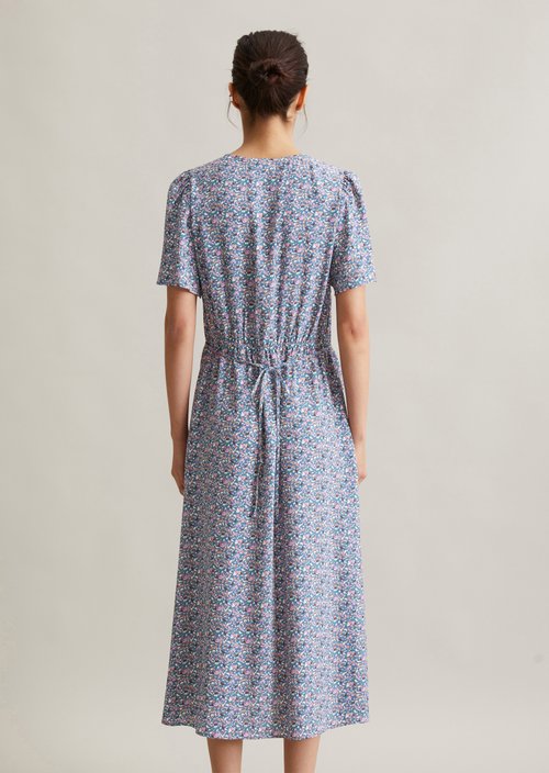 Regular floral dress — Medium Blue