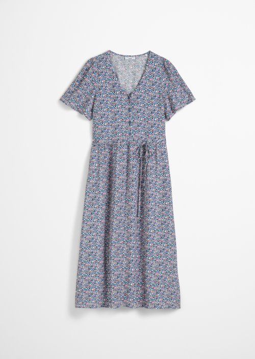 Regular floral dress — Medium Blue