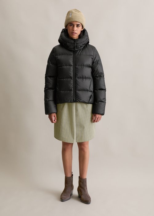 Regular down puffer jacket — Black