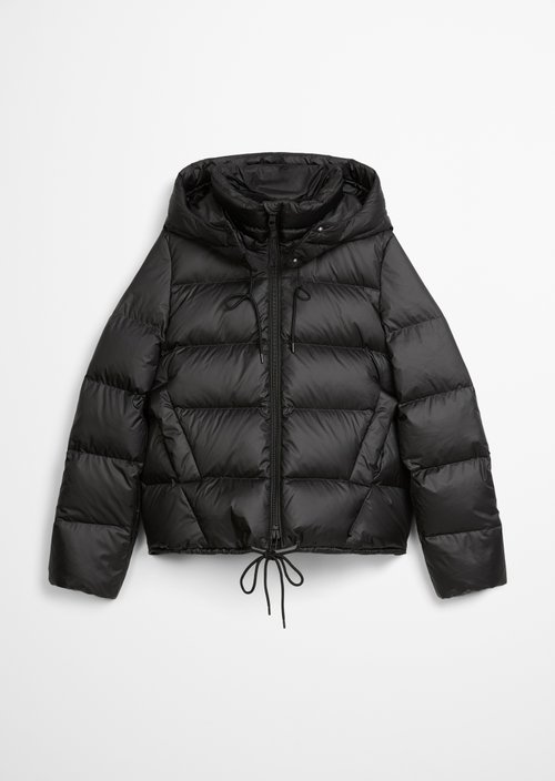 Regular down puffer jacket — Black