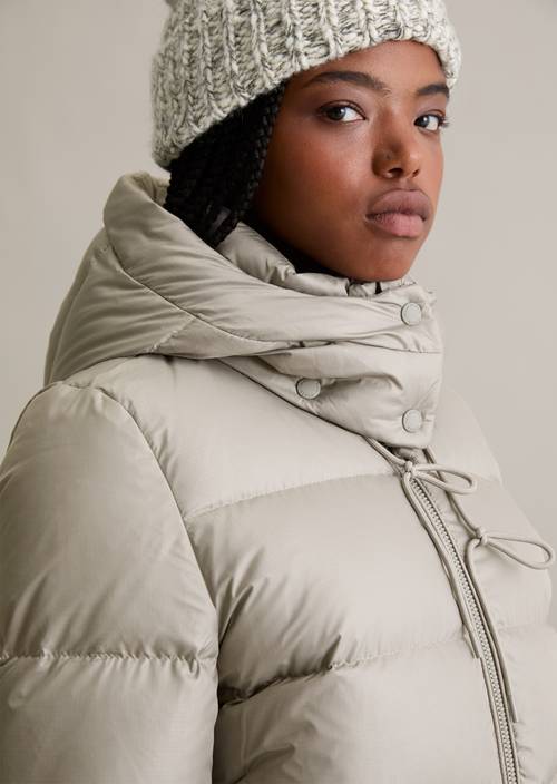Regular down puffer jacket made from recycled polyester ripstop
