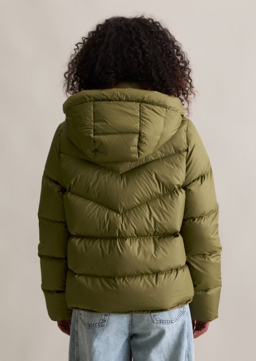 Regular down puffer jacket — Fir Green
