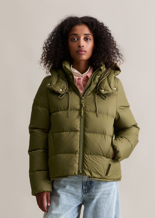 Regular down puffer jacket — Fir Green