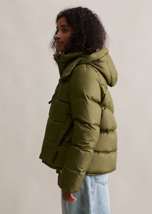 Regular down puffer jacket — Fir Green