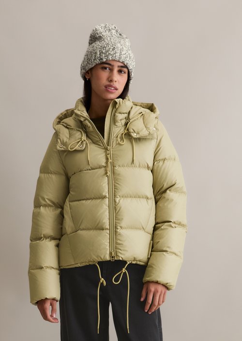 Regular down puffer jacket — Artichoke Leaf