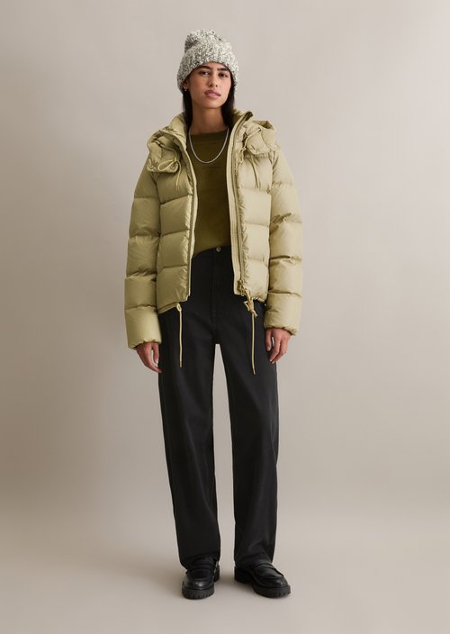 Regular down puffer jacket — Artichoke Leaf