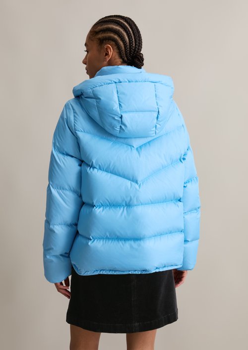 Regular down puffer jacket — Azure Sky