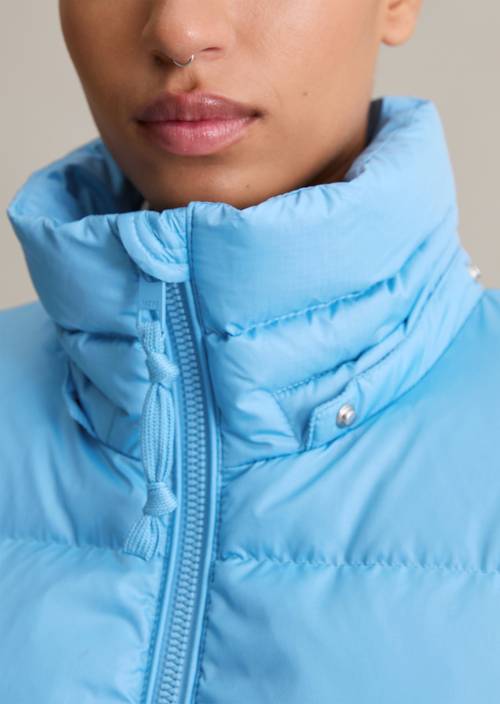 Regular down puffer jacket made from recycled polyester ripstop