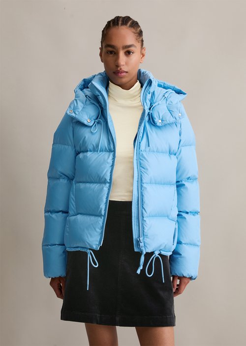 Regular down puffer jacket — Azure Sky