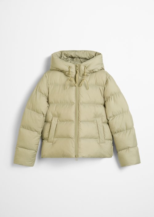 Puffer jacket with hood regular — Artichoke Leaf
