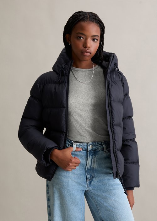 Giacca puffer con cappuccio regular