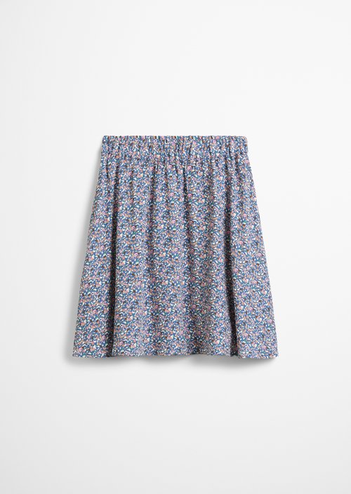 Flared mini skirt — Medium Blue
