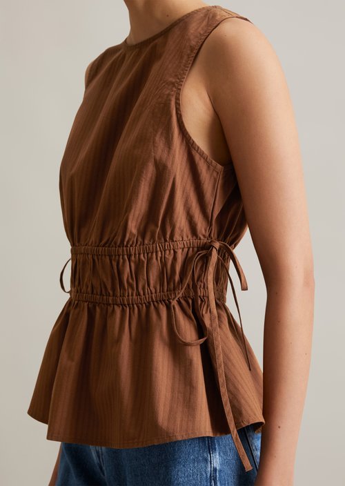 Blouse top shaped — Melted Chocolate