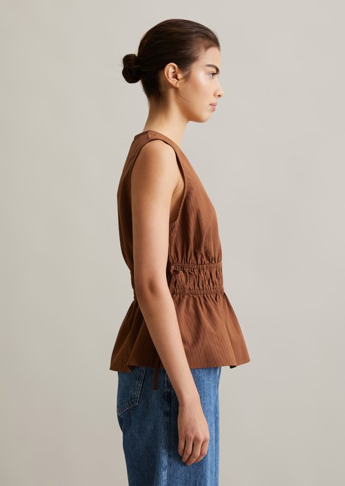 Blouse top shaped — Melted Chocolate