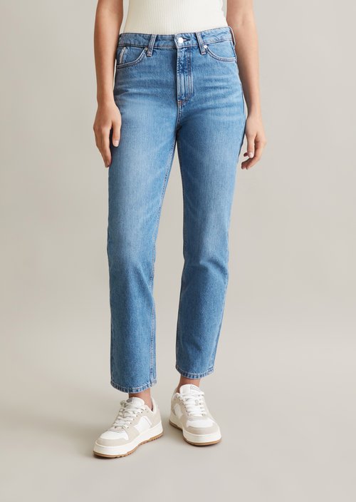 Jeans model Onna straight cropped — Light Blue