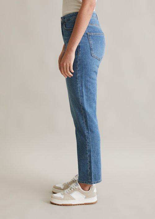Jeans model Onna straight cropped — Light Blue