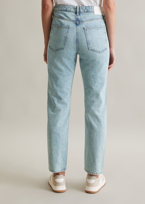 Jeans model Onna straight cropped — Light Blue
